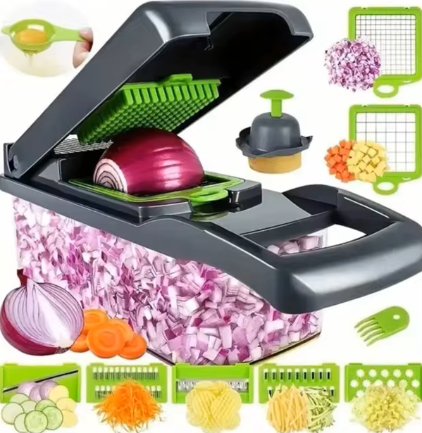 14-in-1 Multifunctional Vegetable Chopper – Your Ultimate Kitchen Companion!