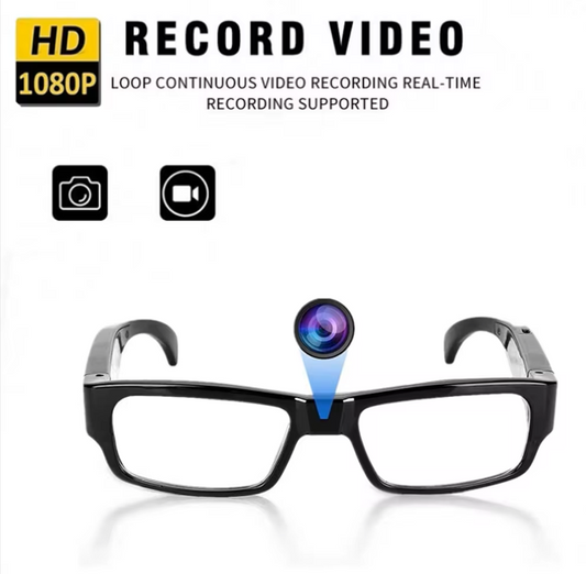 HD 1080P Eyeglasses Camera – Portable Mini Camcorder for Action Filming, Driving, and Cycling