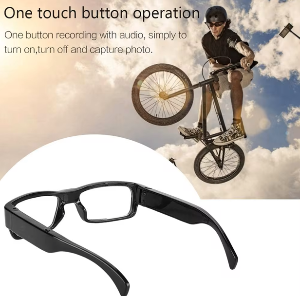 HD 1080P Eyeglasses Camera – Portable Mini Camcorder for Action Filming, Driving, and Cycling